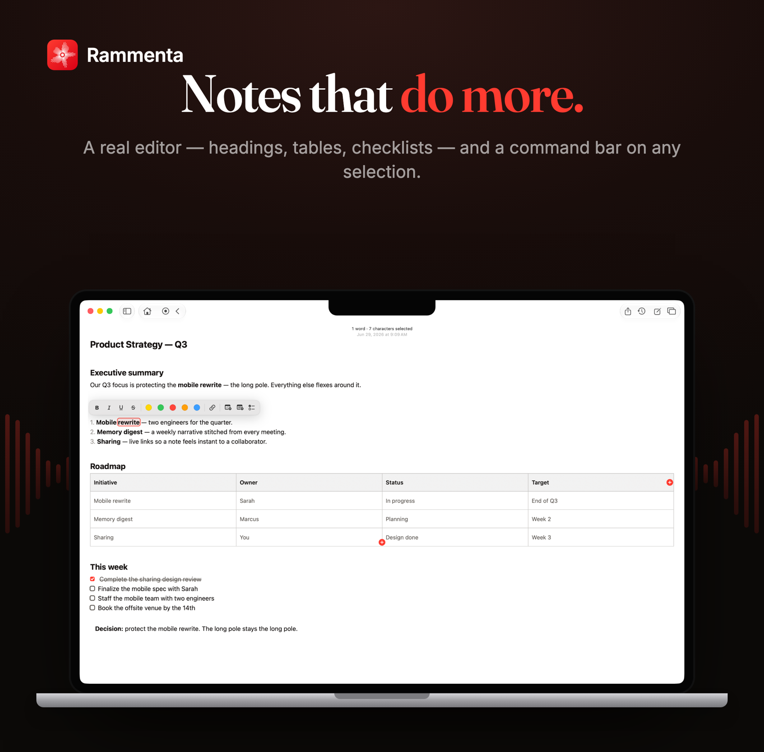 Notes that do more