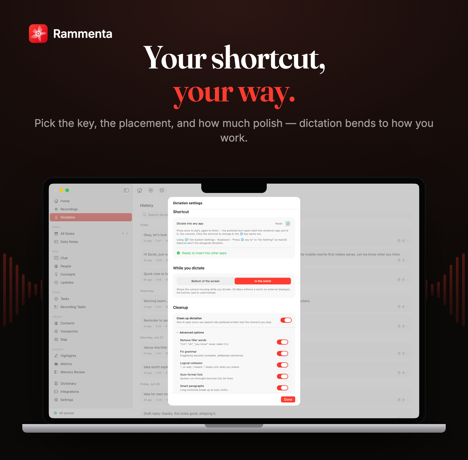 Dictation your way